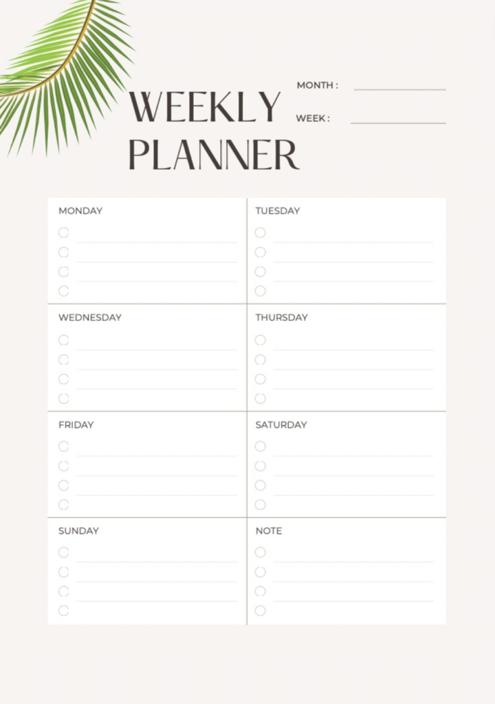100% free Printable to do lists, calendars, planners